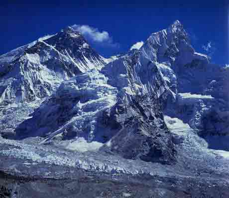 
Everest, Lhotse, Nuptse and the Khumbu Glacier from Kala Pattar - Heart Of The Himalaya Everest book
